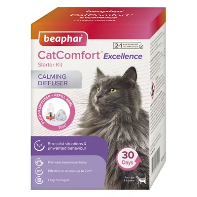 beaphar CatComfort® Excellence Calming Diffuser for Cats - Starter Kit (Diffuser + Vial) beaphar CatComfort® Excellence Calming Diffuser for Cats - Starter Kit (Diffuser + Vial)