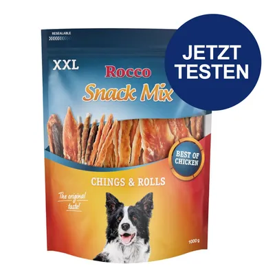 Rocco Snack Mix XXL, Chings & Rolls, Best of Chicken, 1000g. Jetzt testen. Rocco Snack Mix XXL, Chings & Rolls, Best of Chicken, 1000g. Jetzt testen.