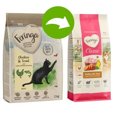 Feringa Adult Duo kip met forel Feringa Adult Duo kip met forel