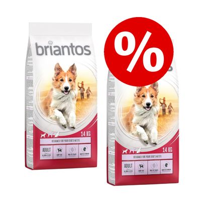 Preț special! 2 x 14 kg Briantos Hrană câini
