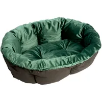Sofà ágybetét Ferplast Siesta Deluxe kutyakosárhoz, zöld bársony - 12-es méret: H 114 x Sz 83 x M 37 cm