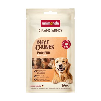 animonda Gran Carno Meat Chunks Small 4 x 60 g kalkun pur