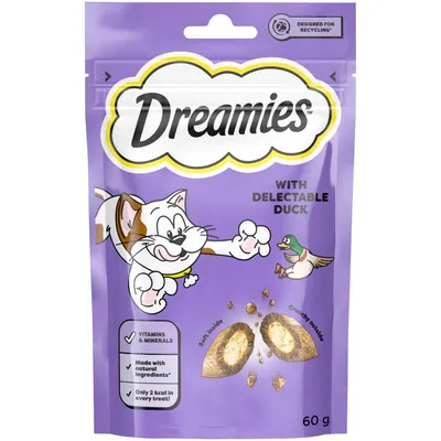Dreamies Cat Treats - Duck - 60g