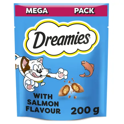 Big Pack Dreamies Cat Treats 200g - Saver Pack: 6 x Salmon 