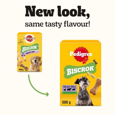 PEDIGREE® BISCROK™ Adult Dog Treats Multi Mix Biscuits - 500g