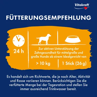 Multipack Vitakraft Dental 3in1, taille M pour chien - 12 x 180 g