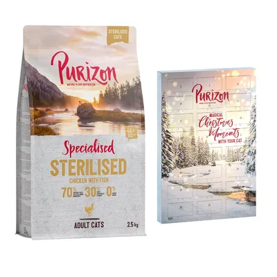 Purizon: 2,5 kg karma sucha + Kalendarz adwentowy dla kotów, 1 szt. gratis!