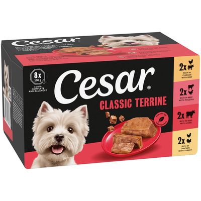Cesar Classic Terrine Trays in Loaf Mixed Pack Cesar Classic Terrine Trays in Loaf Mixed Pack