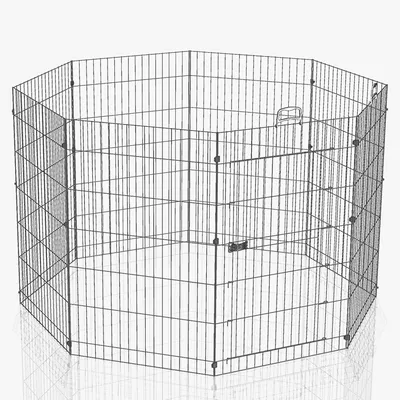  Ferplast 8-sided Metal Run - Size M: 8 Elements, each 57 x 76.5 cm (L x W)