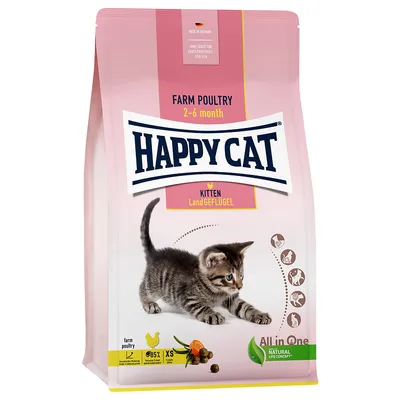 Happy Cat Young Kitten Farm Poultry - 4 kg