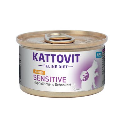 Kattovit Sensitive 85 g pour chat 6 x 85 g poulet