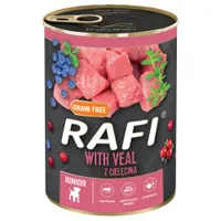 Rafi Junior pástétom 24 x 400 g - Borjú, fekete- & vörös áfonya