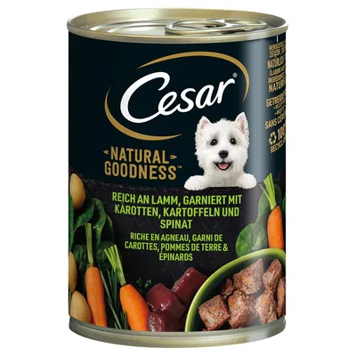 Cesar Natural Goodness в банках - Ягнятина, 6 x 400 г