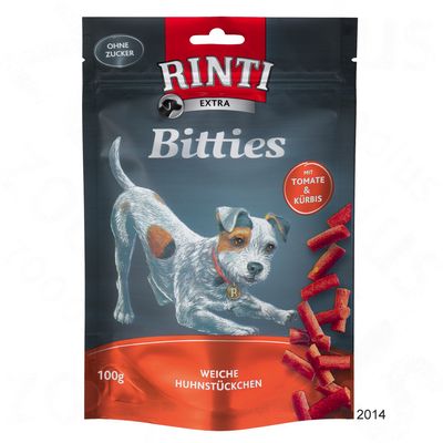 RINTI Extra Bitties 100 g mix, kaikki 3 makua (300 g)