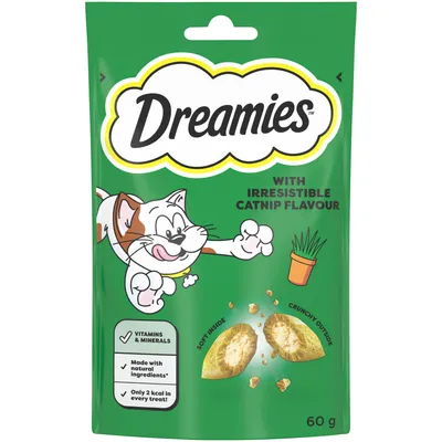 Dreamies Cat Treats - Catnip - 60g