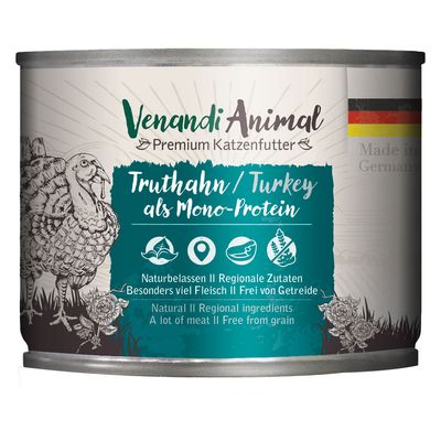 Venandi Animal Monoprotein 6 x 200 g Truthahn