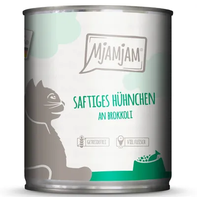 Lot MjAMjAM 24 x 800 g - poulet et brocoli Lot MjAMjAM 24 x 800 g - poulet et brocoli