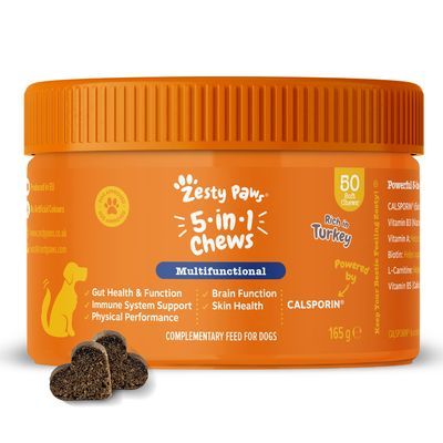 Zesty Paws 5-in-1 Chews Tacchino