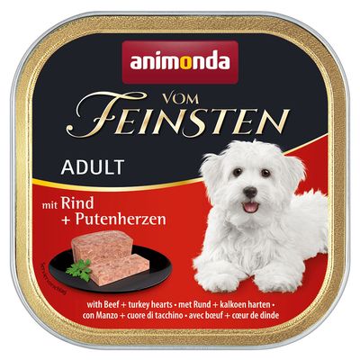 animonda vom Feinsten Adult gabonamentes 6 x 150 g Marha & pulykaszív