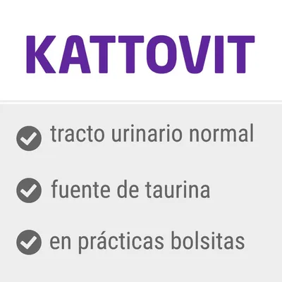 KATTOVIT. tracto urinario normal, fuente de taurina, en prácticas bolsitas.