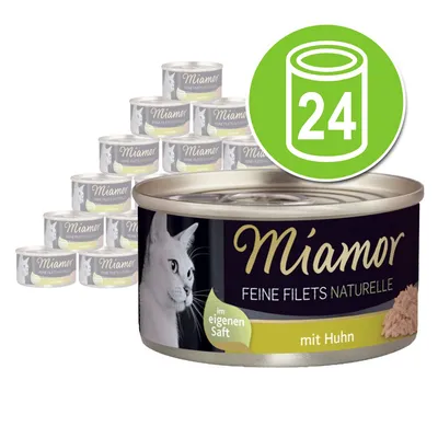 Økonomipakke Miamor Fine Filéter Naturelle 24 x 80 g
