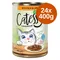 Catessy falatok szószban gazdaságos csomag 24 x 400 g 3. vegyes csomag: borjú & csirke + lazac & pisztráng