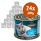 Leonardo All Meat 24 x 200 g Mix: 6 x Pesce, 6 x Coniglio, 6 x Fegato, 6 x Pollame