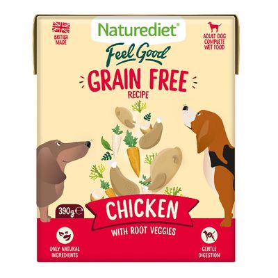 Naturediet Feel Good Grain Free Adult - Chicken 18 x 390g