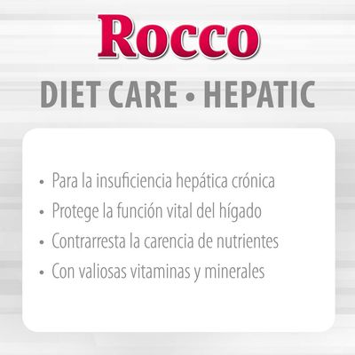Rocco DIET CARE HEPATIC: para insuficiencia hepática crónica, protege la función vital del hígado, contrarresta carencia de nutrientes, con valiosas vitaminas y minerales.