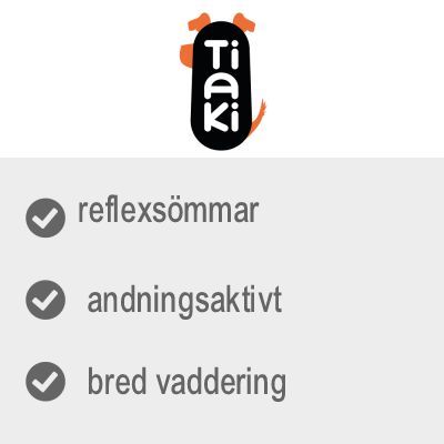 Tiaki. reflexsömmar, andningsaktivt, bred vaddering