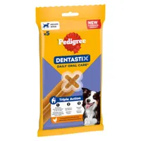 Zahnpflege Snack: Pedigree Dentastix für mittelgroße Hunde (10-25 kg) - 5 Stück (= 128 g)