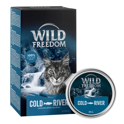Lot Wild Freedom Adult 24 x 85 g pour chat - Cold River - saumon & poulet
