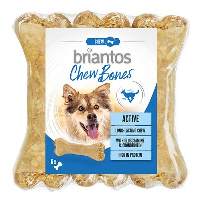 Briantos Chew Bones Active (med glukosamin och kondroitin) 6 x 12 cm (330 g)