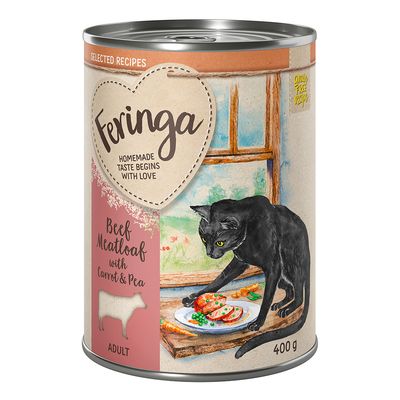 Feringa Selected Recipes 6 x 400 g Gehaktbrood met Wortel en Erwten 6 x 400 g