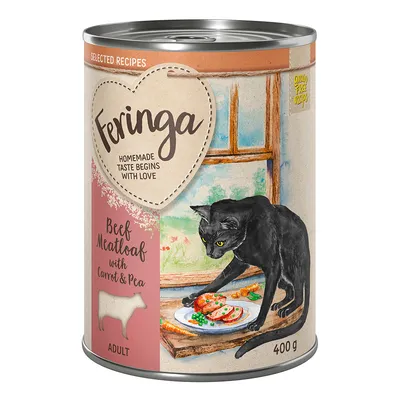 Feringa Selected Recipes 6 x 400 g - Gehaktbrood met Wortel en Erwten 6 x 400 g Feringa Selected Recipes 6 x 400 g - Gehaktbrood met Wortel en Erwten 6 x 400 g