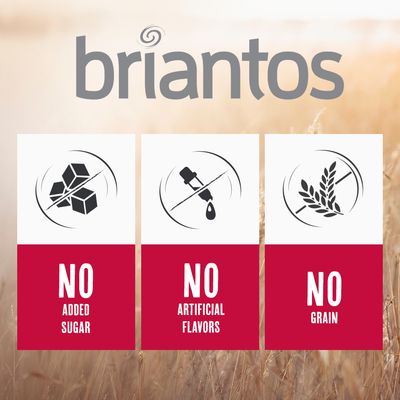 Briantos. Ohne Zuckerzusatz, ohne künstliche Aromen, ohne Getreide.