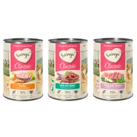 Sparpaket Feringa Classic Meat Menü 24 x 400 g Mixpaket 4 (Geflügel, Lamm & Kaninchen, Lachs & Truthahn)