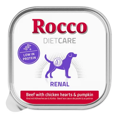 Rocco Diet Care Renal - Beef with Chicken Hearts & Pumpkin 10 x 150g - 10 x 150g