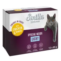 Smilla verse zakjes Adult Hapjes in Saus met Groenten Kattenvoer - Kip en Tomaat (12 x 85 g)