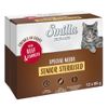 Smilla verse zakjes Senior Sterilised Hapjes in saus met groenten Rundvlees en Wortelen (12 x 85 g)