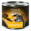 Wild Freedom Adult 6 x 200 g - umido senza cereali per gatto Golden Valley - Coniglio & Pollo