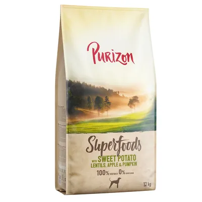 Purizon Superfoods Veggie Süsskartoffeln mit Linsen, Apfel & Kürbis - Sparpaket: 2 x 12 kg
