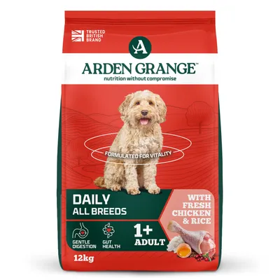 Arden Grange Daily 1+ Adult with Fresh Chicken & Rice - Economy Pack: 2 x 12kg Arden Grange Daily 1+ Adult with Fresh Chicken & Rice - Economy Pack: 2 x 12kg