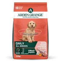 Arden Grange Daily Puppy with Fresh Chicken & Rice - Economy Pack: 2 x 12kg