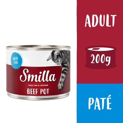 Økonomipakke: 24 x 200 g Smilla Oksegryde Okse & Fisk