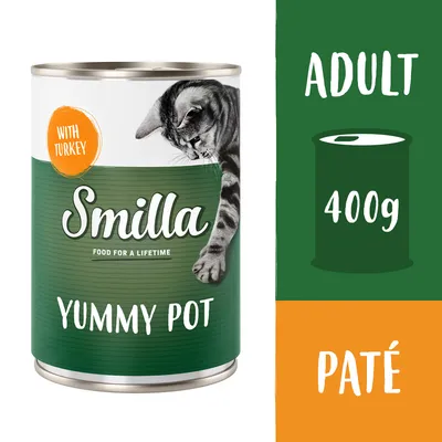 Smilla Yummy 20 x 400 g pour chat - dinde