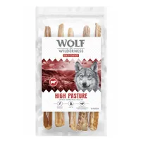 Wolf of Wilderness Wild Chews "High Pasture" Gently Dried Bull Pizzles - Saver Pack: 3 x 5 Pieces