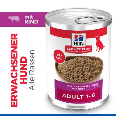 Hill's Science Plan Adult 1-6 - Rind (6 x 370 g)