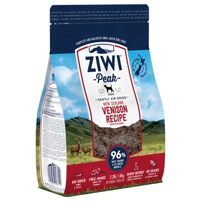 Fai scorta! 4 x 1 kg Ziwi Peak Air Dried Crocchette per cani - Cervo 