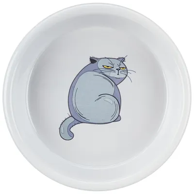Trixie Keramiknapf mit Motiv - 250 ml, Ø 13 cm